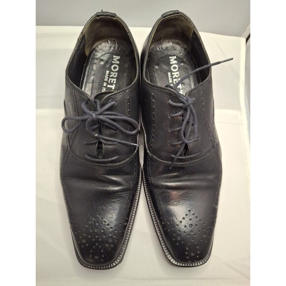 MORETTI Black Label Oxford Black dress Shoes Size 6.5(40) main image 7
